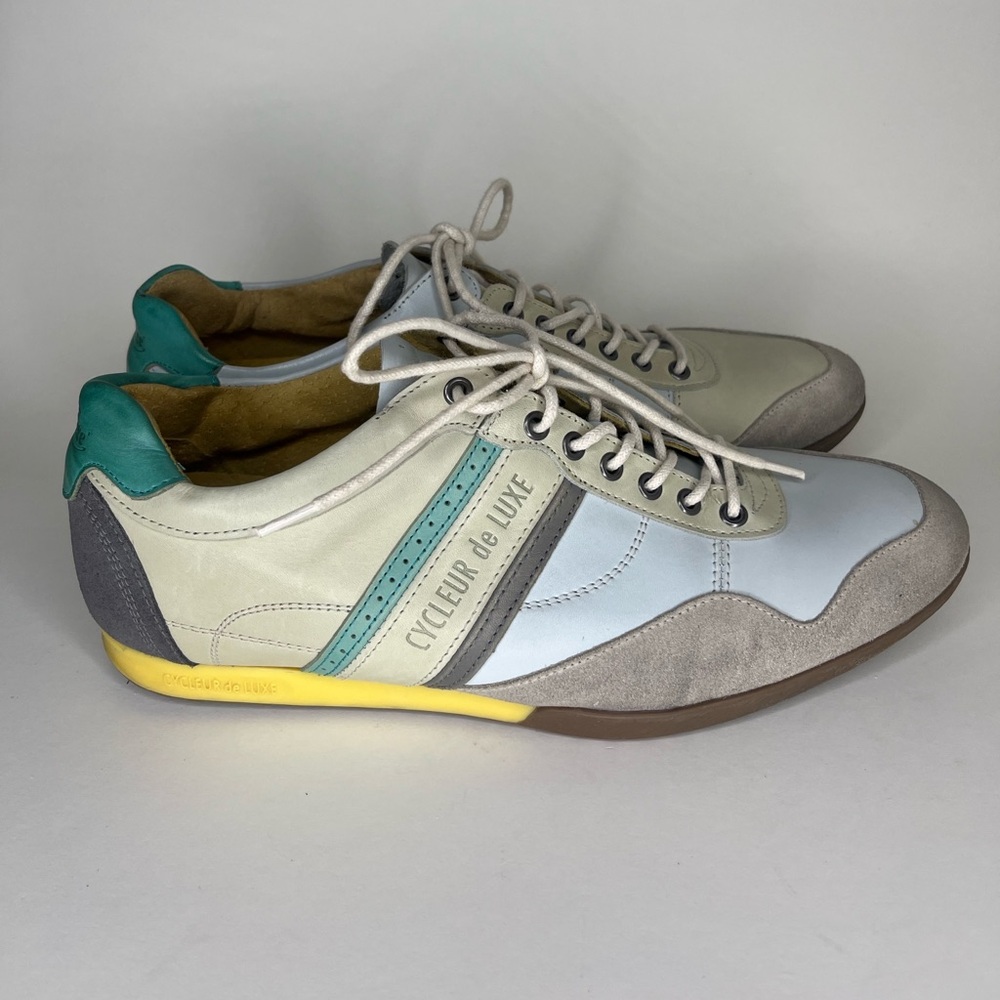 Cycleur De Luxe Shoes Lace Up Sneakers Men Size 44 US 11 Casual Multicolor